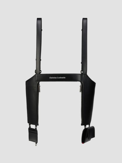 Christian Louboutin Men's Tactical Leather Harness Bag - Black