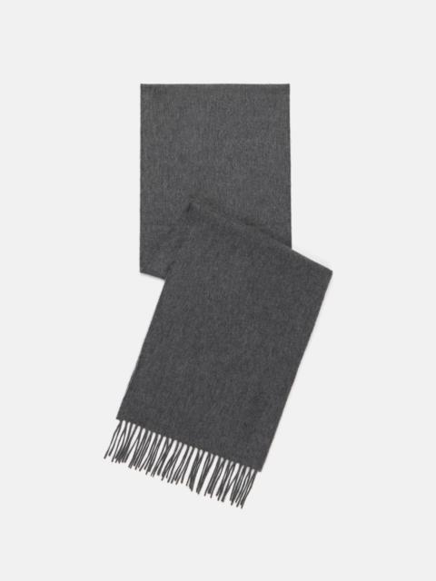 J. PRESS MADE-IN-SCOTLAND GREY CASHMERE MUFFLER