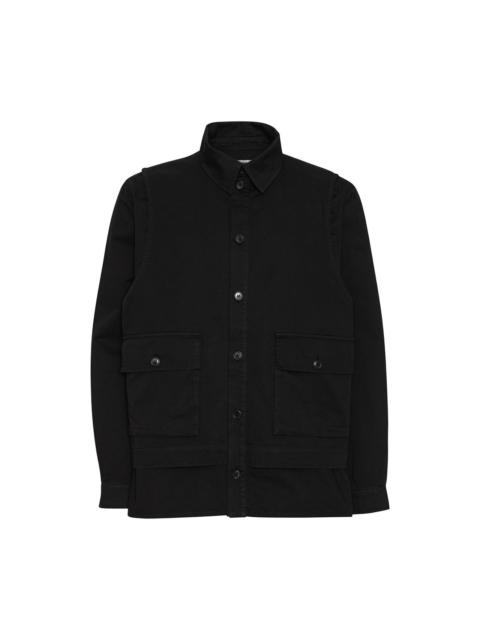 HENRIK VIBSKOV VEST SHIRT - BLACK
