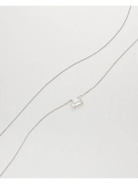 JENNY BIRD 14K Stacked Baguette Diamond Necklace