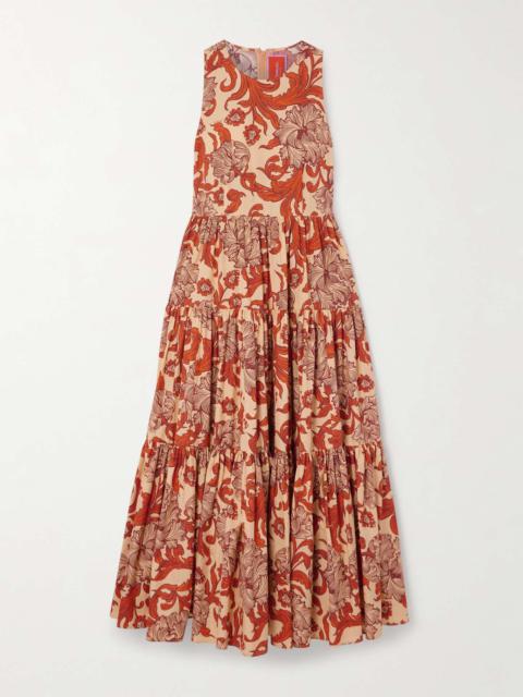 La DoubleJ Sleeveless cotton-poplin maxi dress