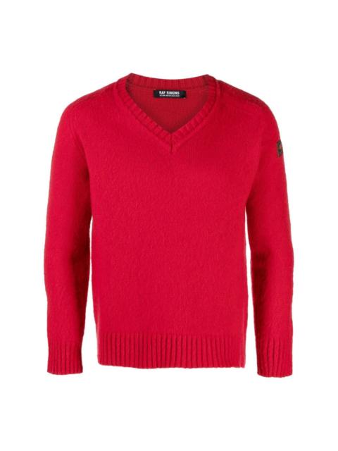 Raf Simons V-neck knitted jumper