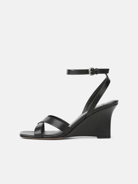 Vince Parma Leather Wedge Sandal