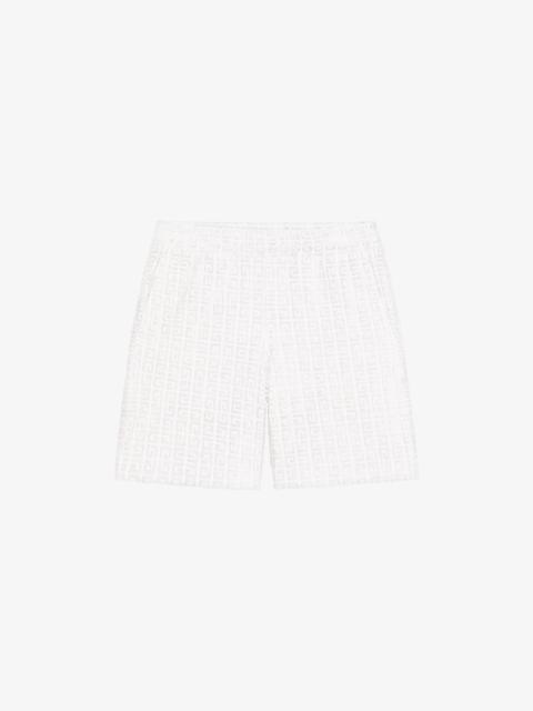 Givenchy BERMUDA SHORTS IN 4G TOWELLING COTTON JACQUARD