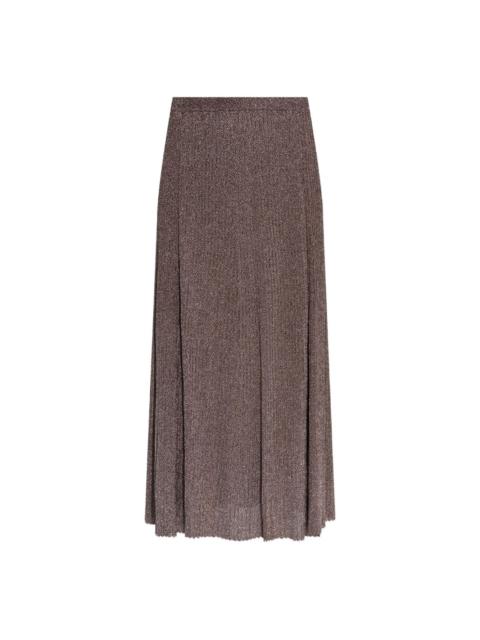 ULLA JOHNSON lurex midi skirt