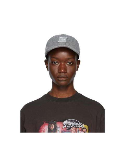 We11done Grey Padded Flannel Cap