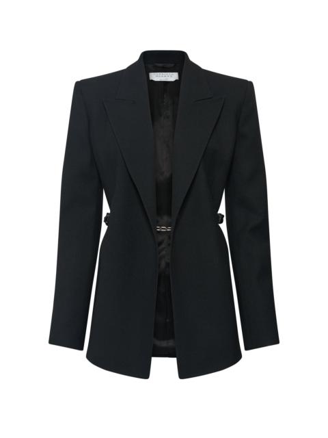 GABRIELA HEARST Epona Chain Blazer in Black Recycled Virgin Wool