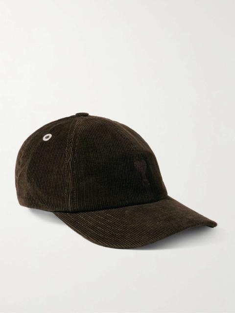 Logo-Embroidered Cotton-Corduroy Baseball Cap