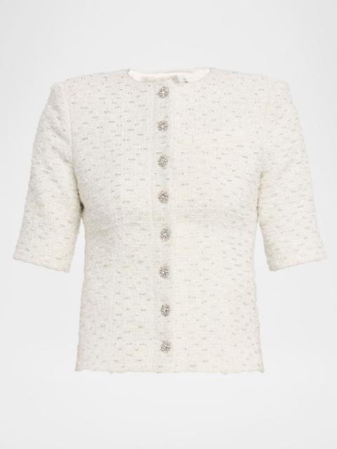 GENERATION LOVE Tashi Short-Sleeve Tweed Jacket