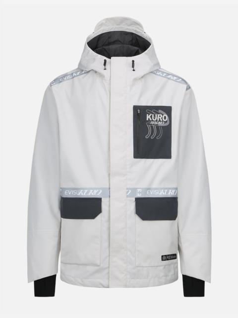 EVISU Logo Print Tape Seam Shell Jacket