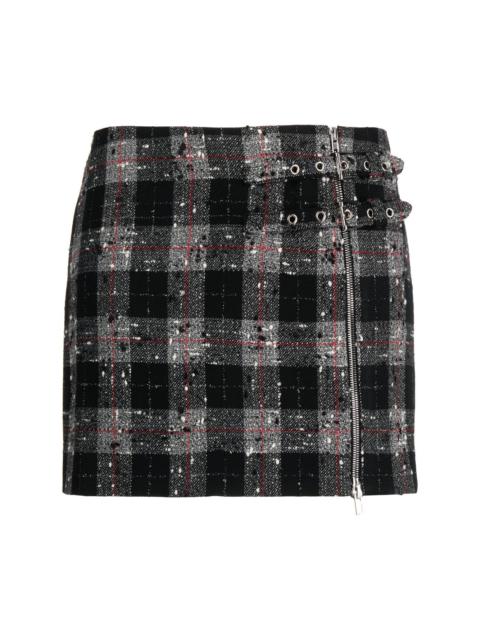 check-pattern miniskirt