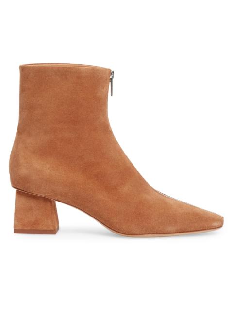 SIMKHAI Women's Ryder 50MM Suede Block-Heel Boots - Chestnut
