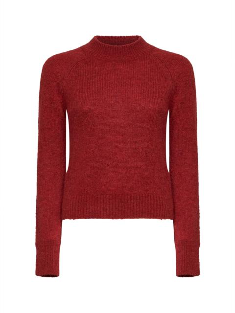 Dries Van Noten Brique alpaca-blend Texas crewneck sweater