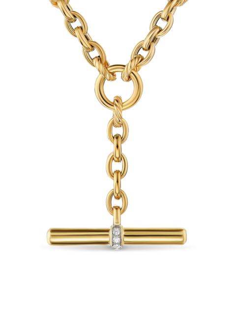 DAVID YURMAN Women's DY Mercer Petite Toggle Chain Necklace in 18K Yellow Gold - Diamond