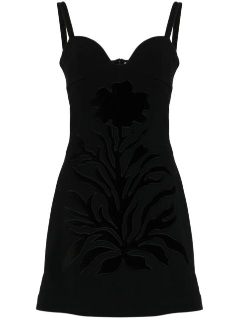 ELIE SAAB velvet bustier mini dress