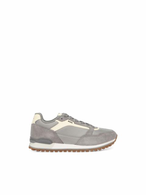 BOSS logo-print panelled sneakers