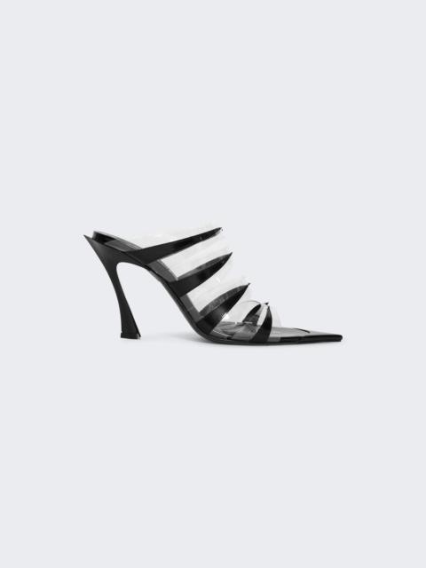 MUGLER Pvc Mule Heel Black