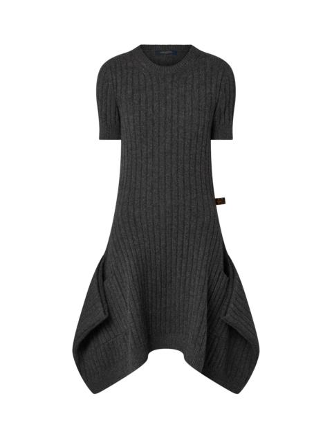Louis Vuitton Short-Sleeved Ribbed T Dress