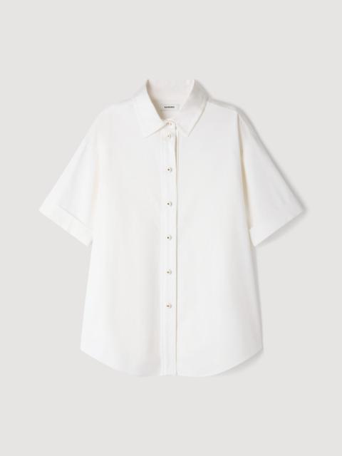 Sandro PLEATED BACK SHIRT