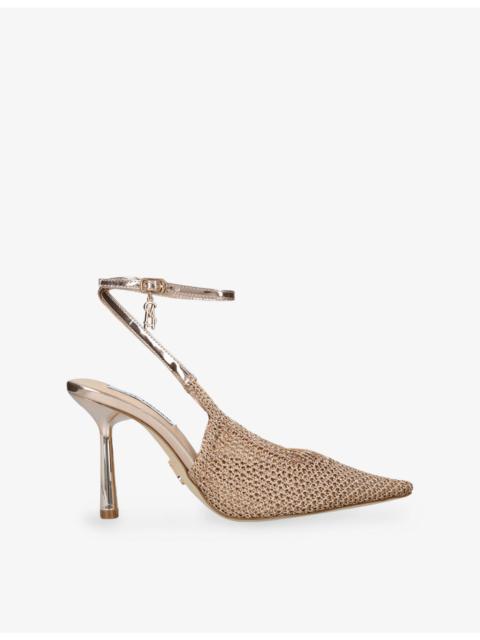 STEVE MADDEN Ascension Heeled Woven Sling-Back Courts