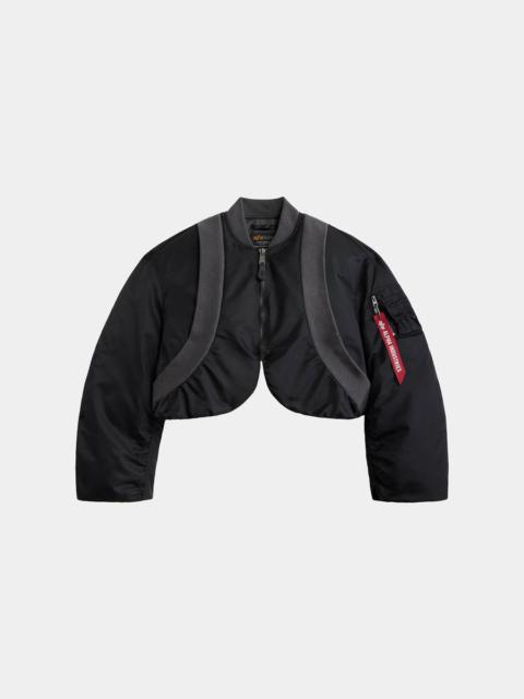 ALPHA INDUSTRIES KNIT RIB MA-1 FLIGHT JACKET WOMENS