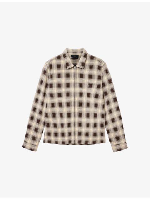 ALLSAINTS Krater Check-Print Woven Shirt