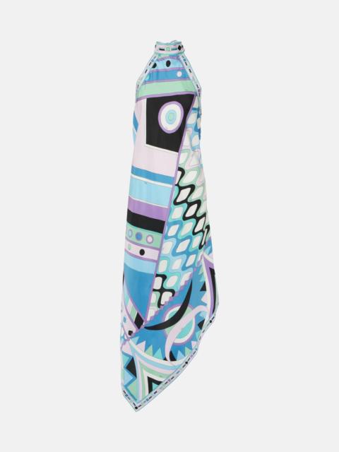 PUCCI Vivara halterneck silk midi dress
