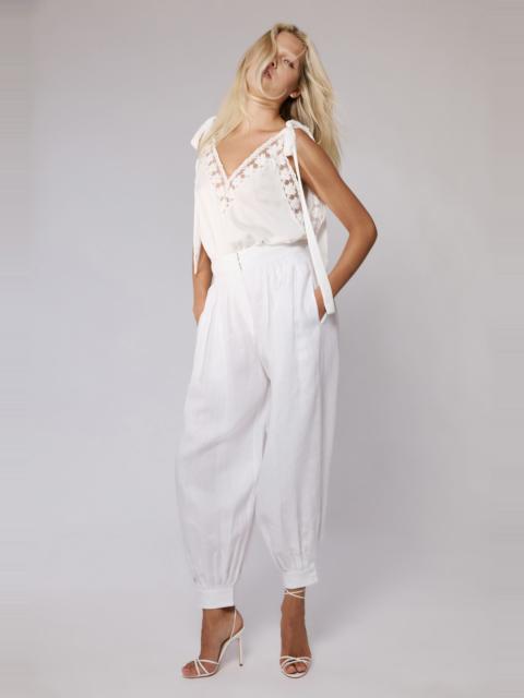 BARDOT Aubrey Tie Strap Cami In Orchid White
