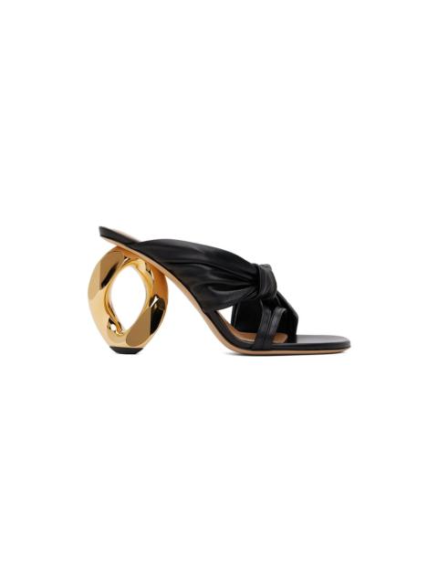 JW Anderson Black Chain Heel Mules