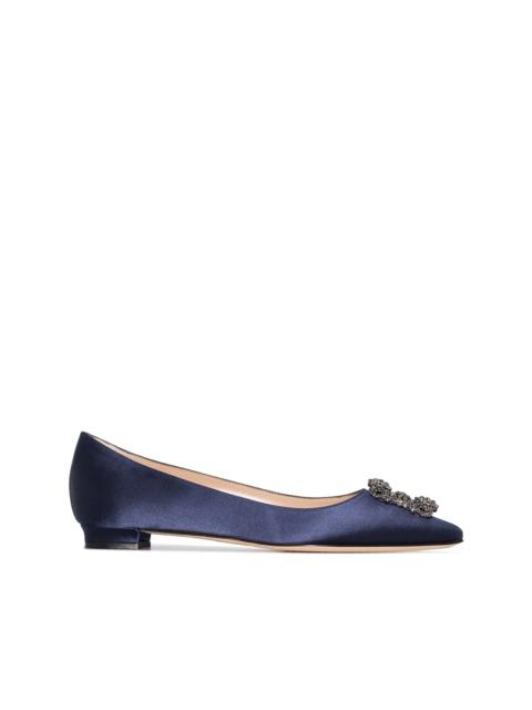 Manolo Blahnik Hangisi appliqué flat pumps