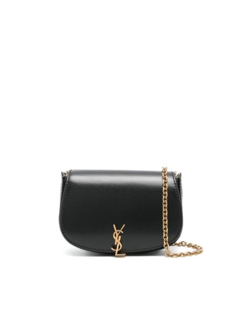 SAINT LAURENT logo-plaque leather mini bag