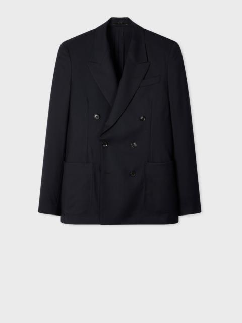 Paul Smith A Suit To Travel In - Navy Double-Breasted Wool Blazer