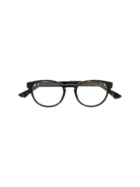 GUCCI round-frame logo glasses