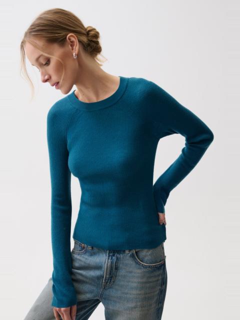 PISTOLA JUNO FEATHERWEIGHT SWEATER - DEEP TEAL