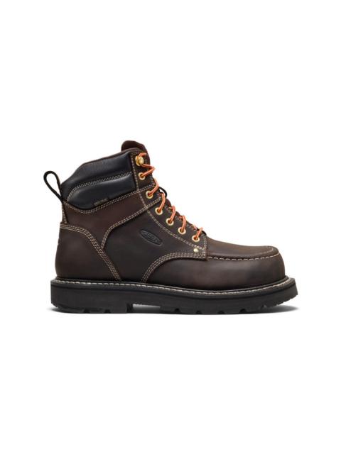 KEEN Men's Cincinnati 6" Waterproof 90° Heel Boot (Carbon Toe)