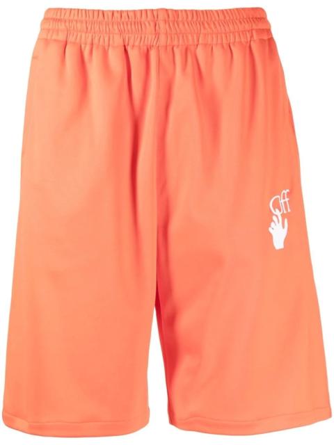Off-White Hands Off knee-length shorts