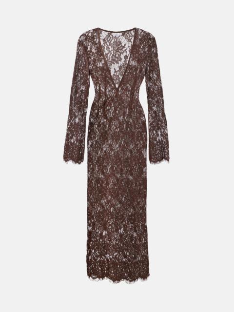 BANANHOT Millie cotton and silk lace maxi dress