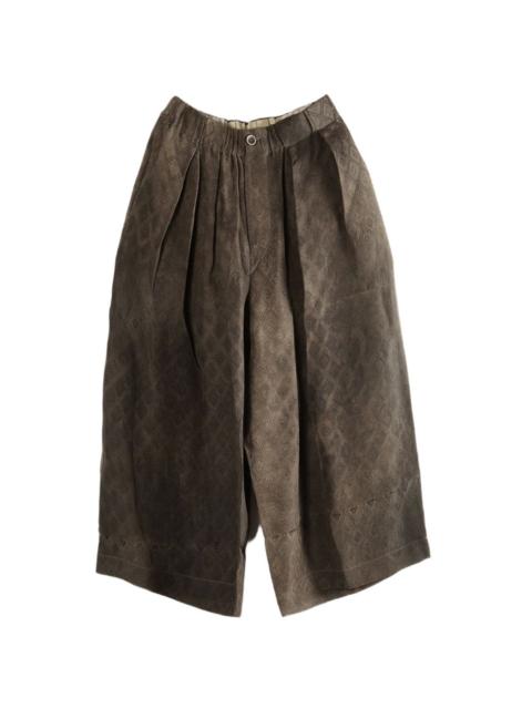 UMA WANG pleated pattern trousers