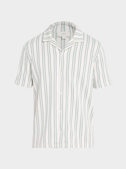 Vince Men's Jacquard Stripe Camp Shirt