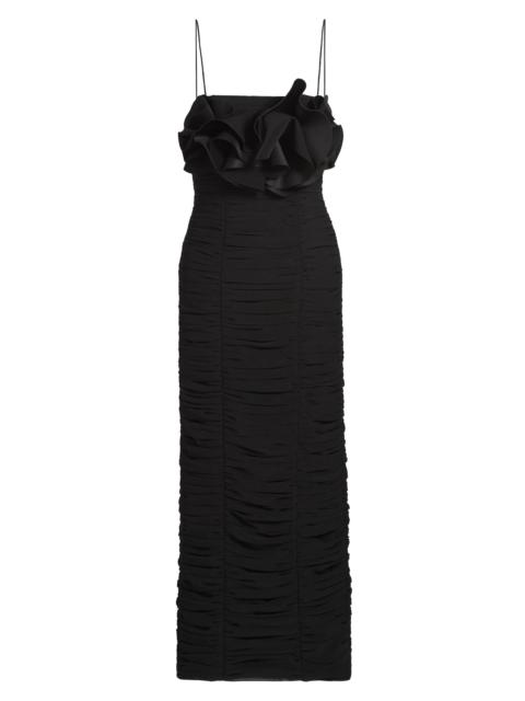 Acler Women's Walsworth Ruched Midi Dress - Black