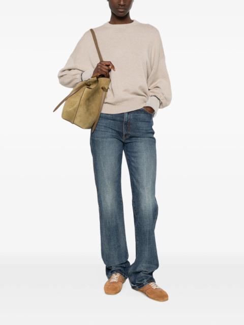 Brunello Cucinelli Brunello Cucinelli Monili-embellished Panelled-cuff Sweater