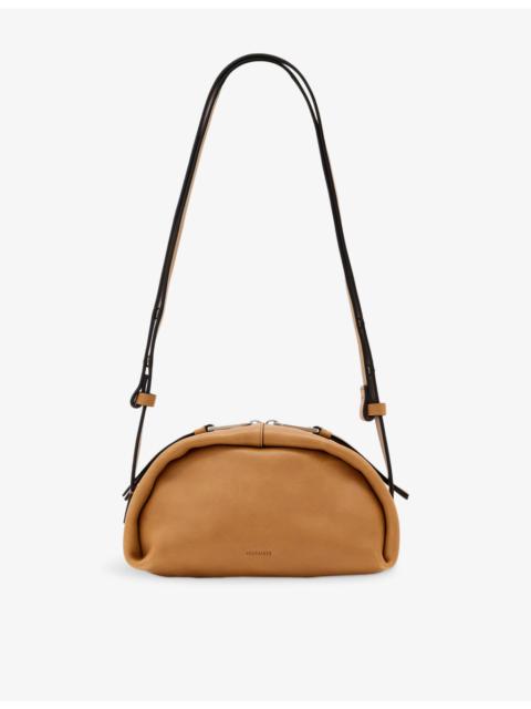 ALLSAINTS Rosalie Curved Leather Cross-Body Bag
