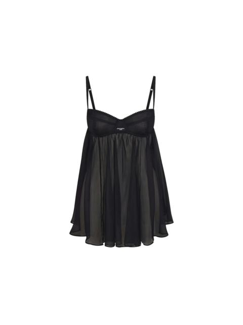SKIMS SKIMS x Dolce&Gabbana Skims Romance Babydoll Dress Onyx