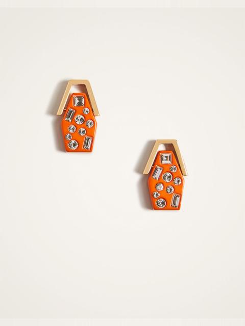 La DoubleJ Crystalled Portal Earrings