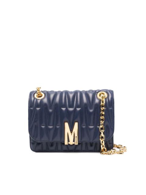 monogram-embossed shoulder bag