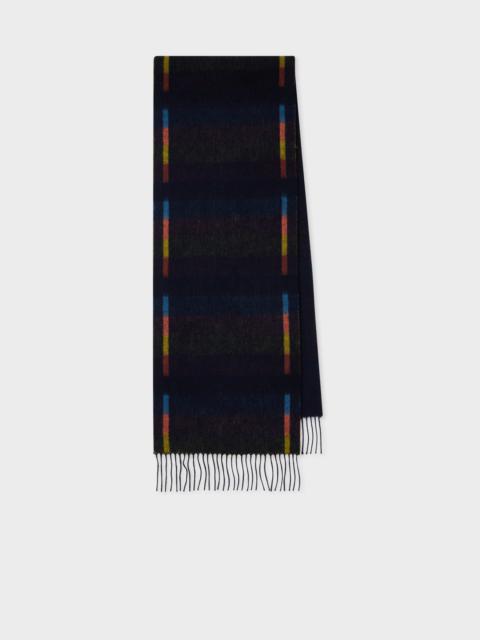Paul Smith Navy 'Artist Stripe' Tracks Scarf