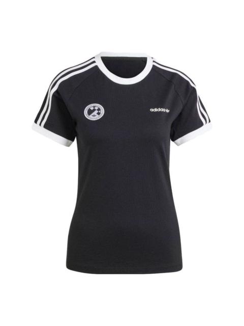 adidas (WMNS) adidas Football Short Sleeve Tee 'Black' IR9784