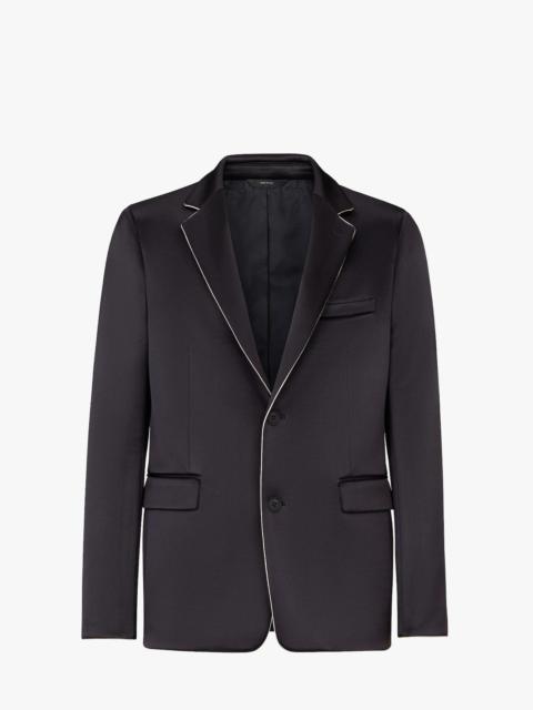 FENDI Black satin blazer