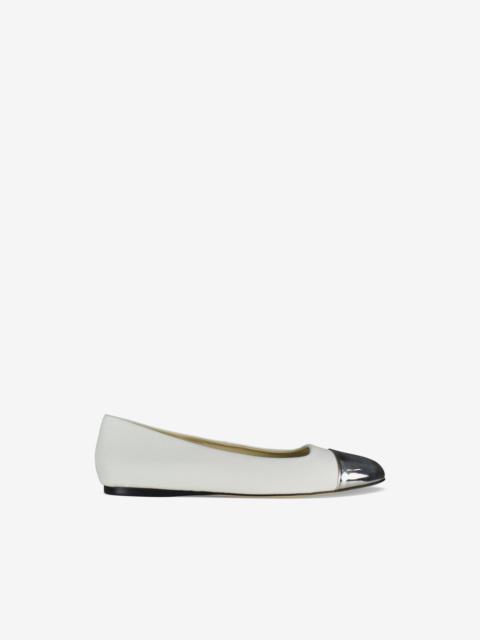 JIMMY CHOO Watson cap-toe ballet flats