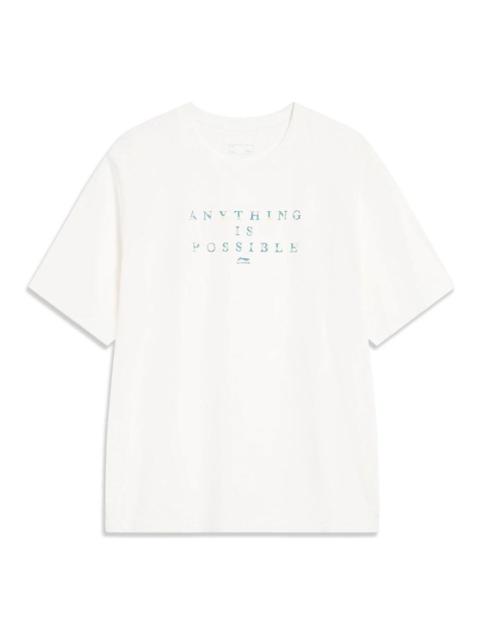 Li-Ning Sports Style Breathable T-Shirt 'White' AHST451-2